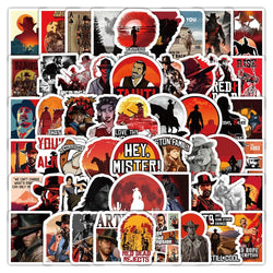 50/103pcs Classic Movies A Fistful of Dollars Creative DIY Account Stickers Mobile Phone and Skateboard Decoration Toy Sticker (Online Order Only)