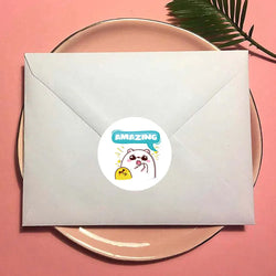100-500pcs Children's Stickers New Small Animal Cartoon Sticker for Kids Gift Packaging Label Reward Stationery Stickers (Online Order Only)