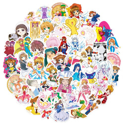 10/30/50PCS Card Captor Sakura Stikers Funny Anime Decals Magic Sticker Luggage Laptop Guitar Bike Cartoon Decoration Kids Toys (ONLINE ORDER ONLY)