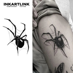 Spider  Temporary Tattoo,Lasts To 15 Days New Technology Magic Waterproof Semi Permanent Sticker. (Online Order Only)