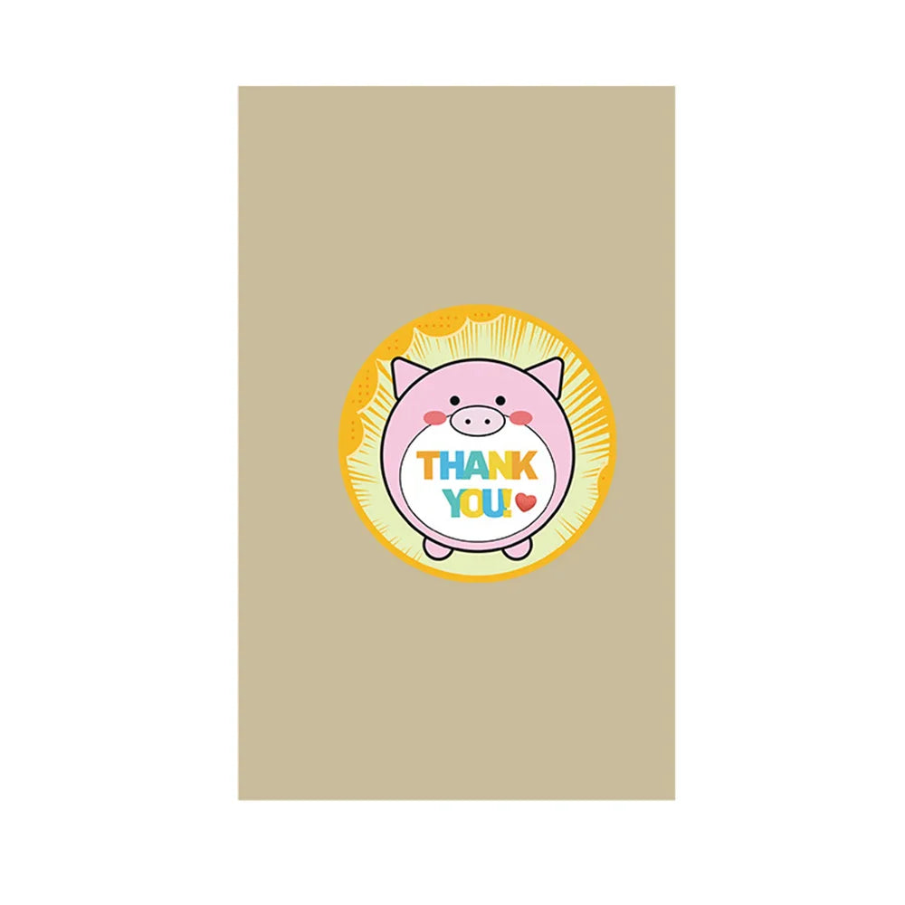 100-500pcs Cartoon Thank You Stickers For Seal Packaging Decoration Stickers School Teacher Kids Student Stationery Stickers (ONLINE ORDER ONLY)
