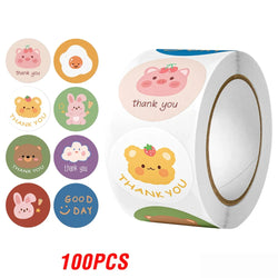 100-500pcs Cute Sticker for Kids Animals Face Reward Sticker for Classroom Teacher Supplies Motivational Scrapbooking (ONLINE ORDER ONLY)