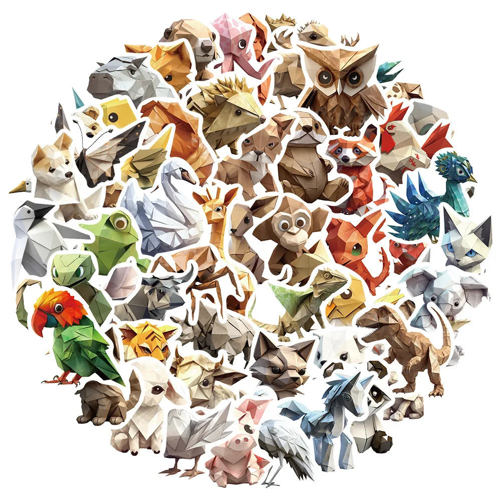 Cartoon Animal Stickers Decal for Laptop Motorcycle Luggage Snowboard Fridge Car (ONLINE ORDER ONLY)