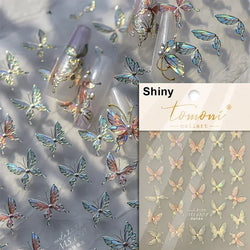 Dreamy Chic Butterfly Flower Bowknot Square Rhinestone Crystal 5D Self Adhesive Nail Art Stickers Fantasy Shiny Manicure Decals (ONLINE ORDER ONLY)
