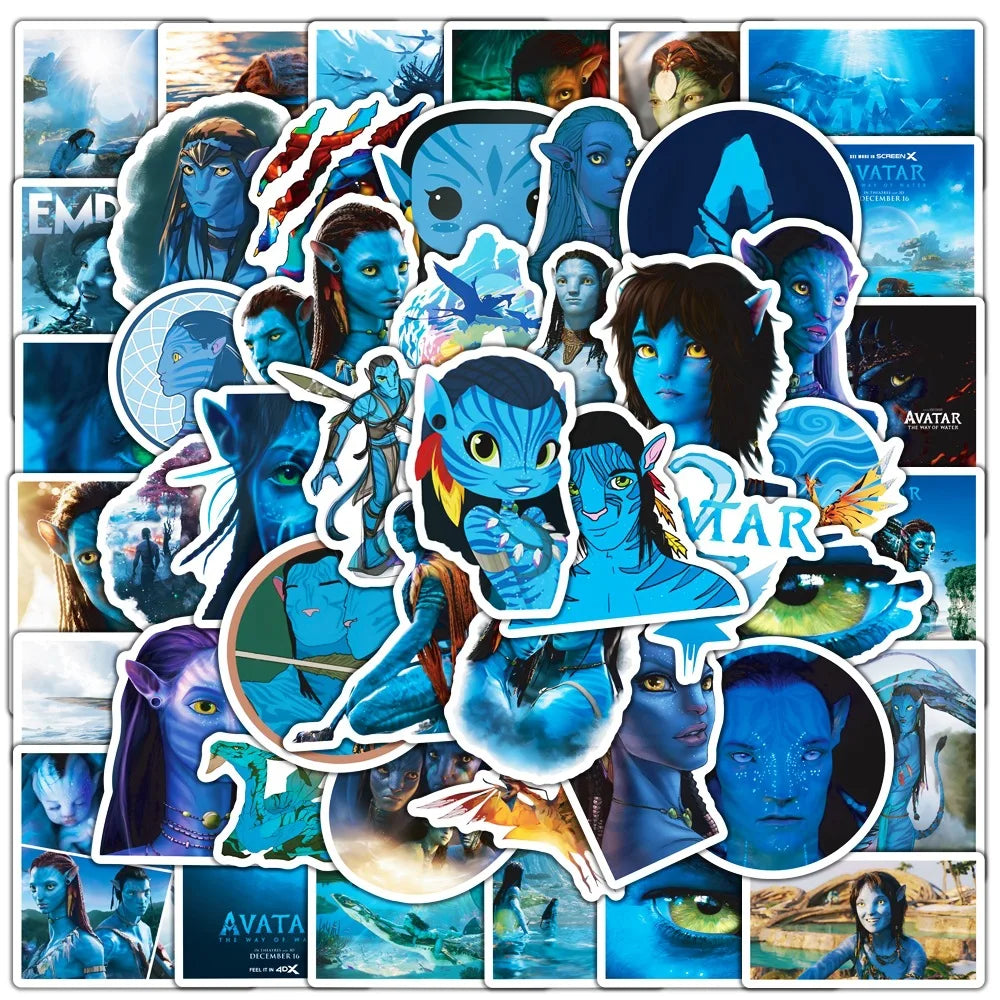 10/50Pcs Cartoon Anime Movie Avatar Stickers For Car Phone Suitcase Decor Vinyl Decals Waterproof Sticker for Kids Toys 2023 (ONLINE ORDER ONLY)