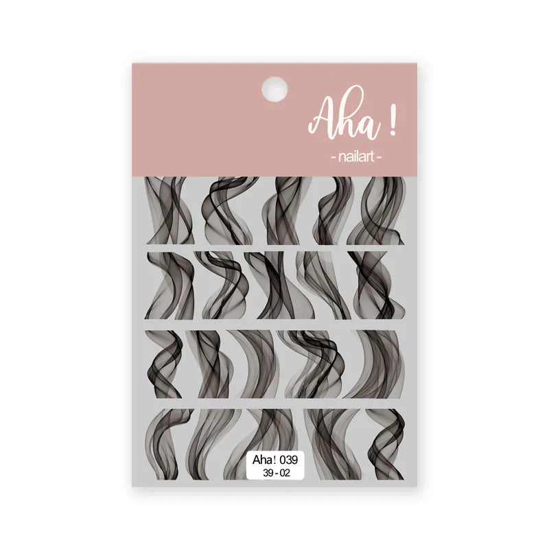 1pc Cute White Cloud Nail Stickers Ultra Thin Nail Art Stickers Self Adhesive Decals Star Moon/Flower/Clouds Kawaii Nail Decals (Online Order Only)