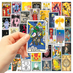 10/30/50PCS Divination Tarot Card Stickers Aesthetic DIY Fridge Laptop Skateboard Phone Car Art Graffiti Sticker Decal Kids Toys (ONLINE ORDER ONLY)