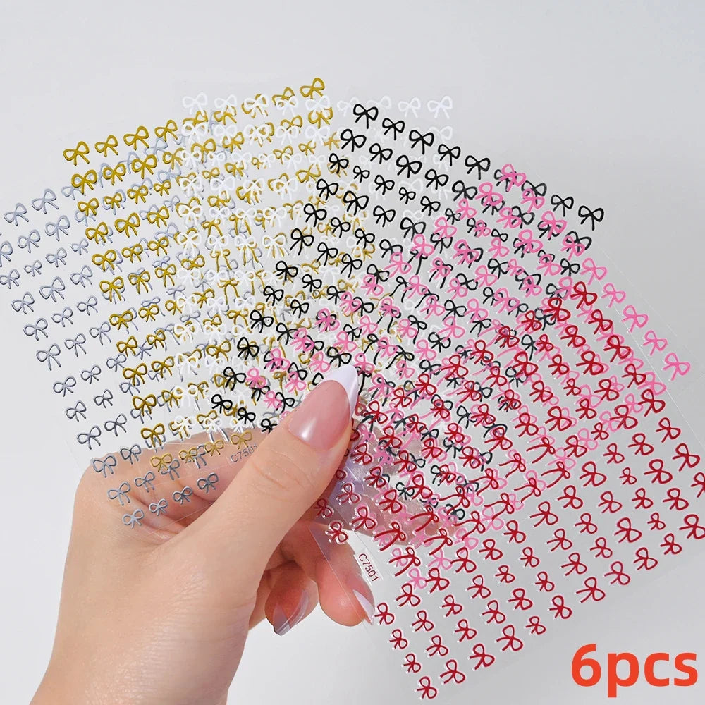 5/8Pcs 3D Hawaiian Flowers Nail Art Stickers Summer Decors with Tropical Leaves Slider Vibrant Pink & White Flowers for Parties* (ONLINE ORDER ONLY)