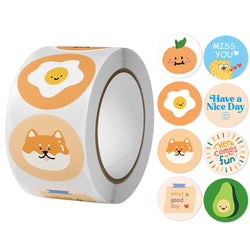 500pcs/roll Reward Stickers For Kids Children Kindergarten School Encouragement Students Games Toy Animals Stationery Labels (ONLINE ORDER ONLY)