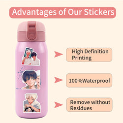 50pcs The Summer Hikari Died Stickers Cool Yoshiki Hikaru Sticker Laptop Bike Skateboard Suitcase Bike Aesthetics Decals (ONLINE ORDER ONLY)