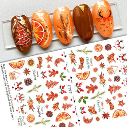 Merry Christmas Penguin Nail Art Sticker 3D Slider Deer Santa Claus Decal New Year Nail Decorations Sticker Manicure Accessories (ONLINE ORDER ONLY)