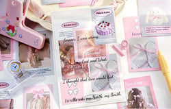 30Pcs Korean Ins Cute Girl Heart Scrapbooking Stickers Hand Account Idol Card Album DIY Phone Deco Material Stationery Sticker (ONLINE ORDER ONLY)