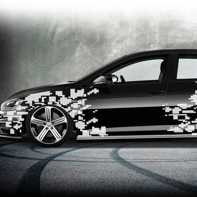 Camouflage Stickers For Car Stickers Decorative Side Full Body Vehicle Automobile Modification External Accessories Vinyl Decals (ONLINE ORDER ONLY)