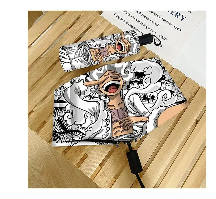 One Piece Nika Luffy Fold Umbrella Automatic Sunscreen (ONLINE ORDER ONLY)