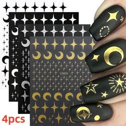 5/8Pcs 3D Hawaiian Flowers Nail Art Stickers Summer Decors with Tropical Leaves Slider Vibrant Pink & White Flowers for Parties* (ONLINE ORDER ONLY)
