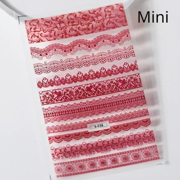 Charming Geometric Black Khaki Brown Grid Houndstooth Snowflake Flat Chic  Adhesive Nail Art Decoration Stickers Manicure Decals (Online Order Only)