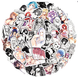 50/100Pcs Sexy Girl Hentai Waifu Bunny Girl Anime Sticker Bicycle Guitar Suitcase Notebook Motorcycle Graffiti Stickers Gift (ONLINE ORDER ONLY)