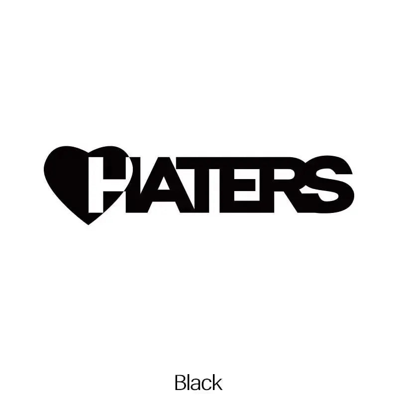 “HATERS" Stickers，cool and fashion stickers for Cars, Trucks, Walls, Laptops, Windows, Motorcycles, Bumpers Or Crafts (ONLINE ORDER ONLY)
