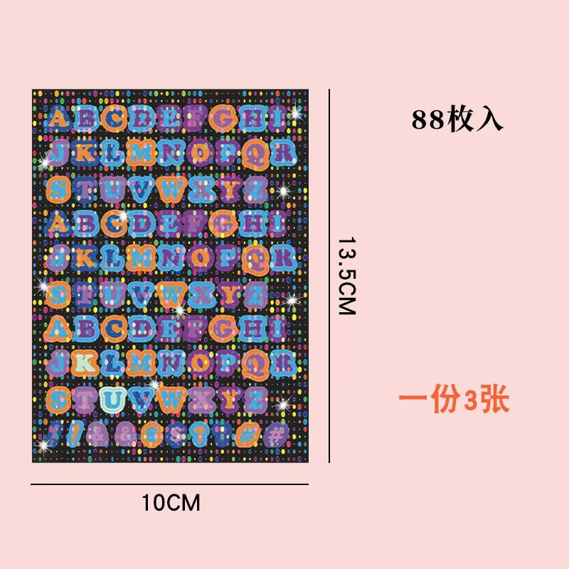 Loose-Leaf Notebook Handwritten Labels Indicate White And Blue Color Stickers Letter Stickers Sticky Notes Index Stickers (Online Order Only)