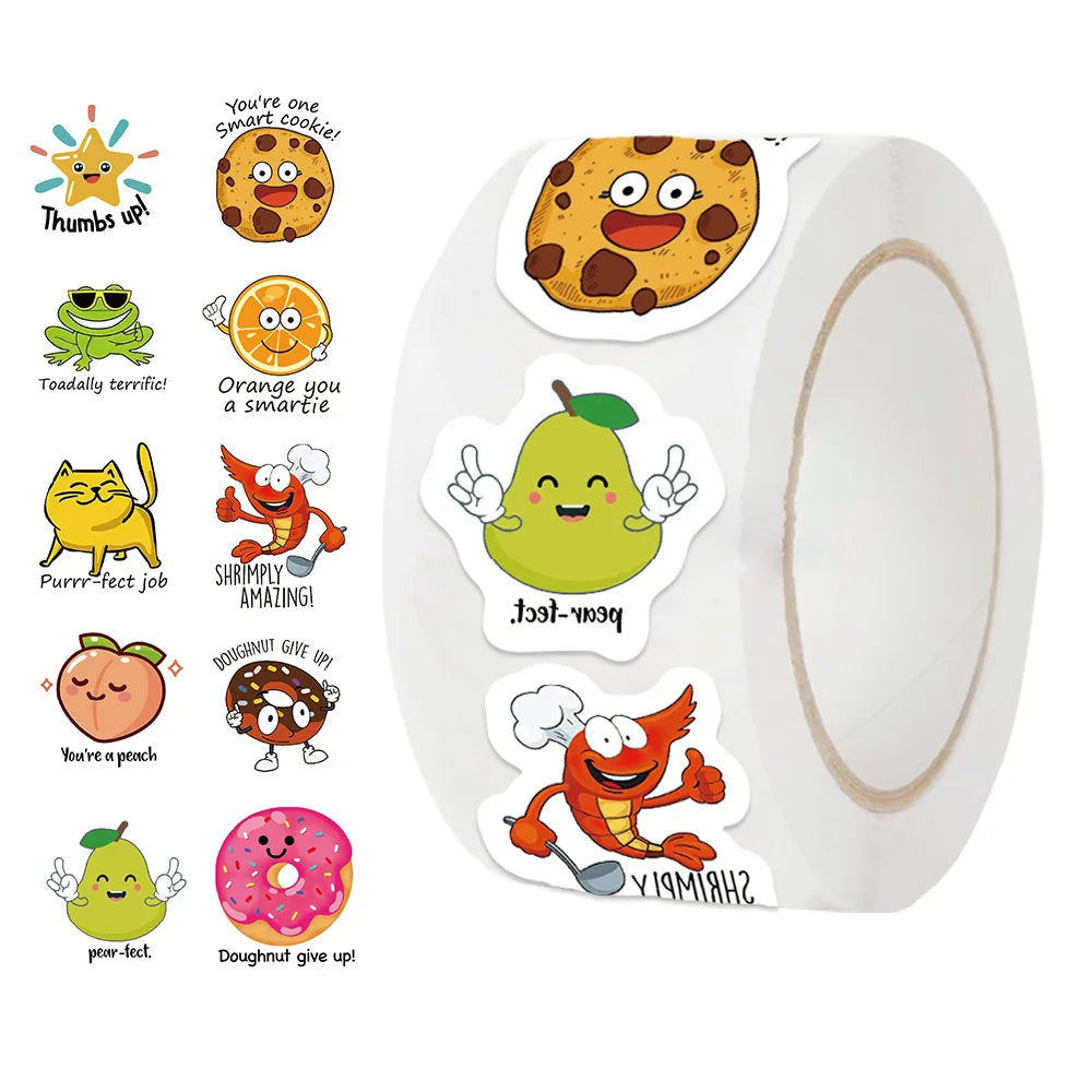 100-500pcs Cute Decal Student  Reward Stickers For Scrapbook Education Kids Gift Learning Motivational Toys Stationery stickers (ONLINE ORDER ONLY)