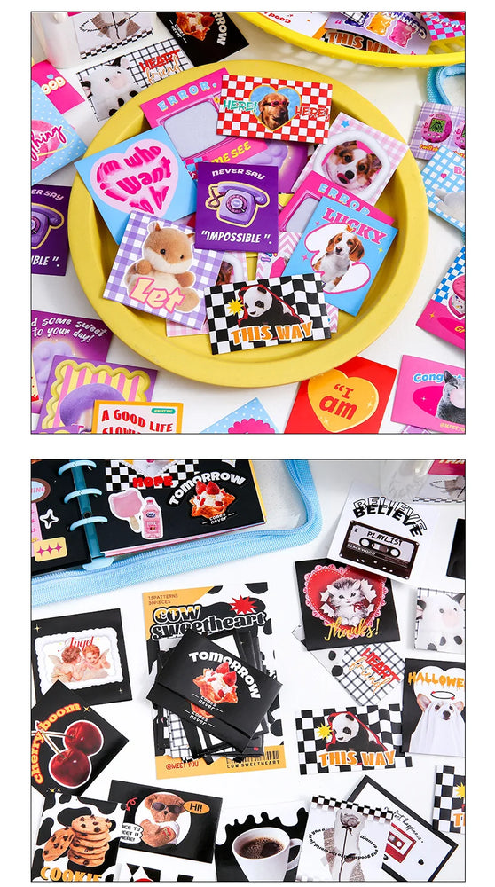 30pcs/lot Sweet Pictorial Series Scrapbooking Stickers Korean ins Hand Account Journal Collage Deco Material Stationery Sticker (ONLINE ORDER ONLY)