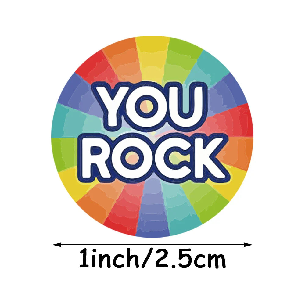 50-500pcs Reward Stickers Roll Kids Sticker Scrapbooking Star 25mm 3D Cartoon Multicolor Funny Toys For Children Stickers (Online Order Only)