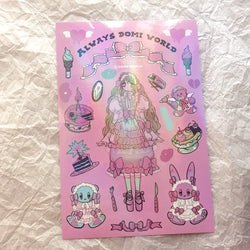 Korean ins Sweet Cool Girl Sticker Diary Scrapbooking DIY Album Decoration Sticker Aesthetic Stationery Art Supplies Personalizd (ONLINE ORDER ONLY)