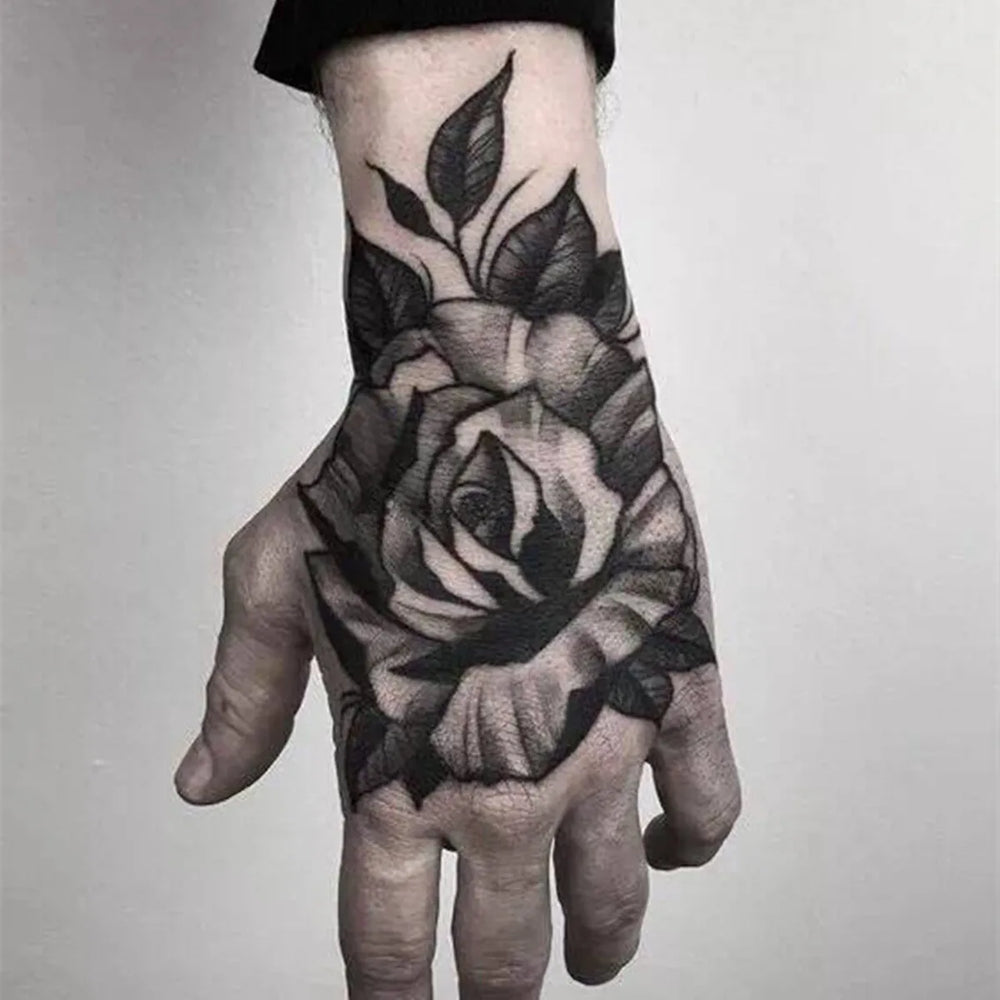 Waterproof Temporary Hand Flower Tattoo Sticker (Online Order Only)