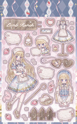Sweet Cool Campus Girl Series Sticker Scrapbooking DIY Album Decoration Sticker Aesthetic Personalized Kawaii Stationery (ONLINE ORDER ONLY)