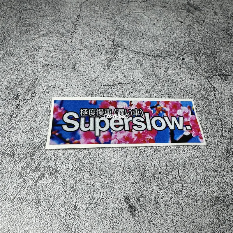 Car Styling Stickers Decal for Flower Cherry Blossom Superslow Auto Motor Applique Vinyl Tape Window Tape (ONLINE ORDER ONLY)