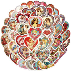 Vintage Victorian Love Stickers 10/30/50Pcs for Suitcase Laptop Car DIY Decals (ONLINE ORDER ONLY)