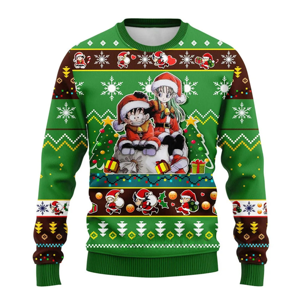 Dragon Ball Anime Sweater: Christmas Style Pullover Gift (ONLINE ORDER ONLY)