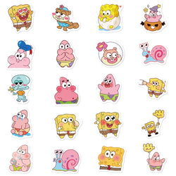 10/30/50/95PCS Spongebob Squarepants Stickers Kawaii Graffiti Decals Scrapbook Luggage Laptop Guitar Bike Cartoon Sticker Toys (ONLINE ORDER ONLY)
