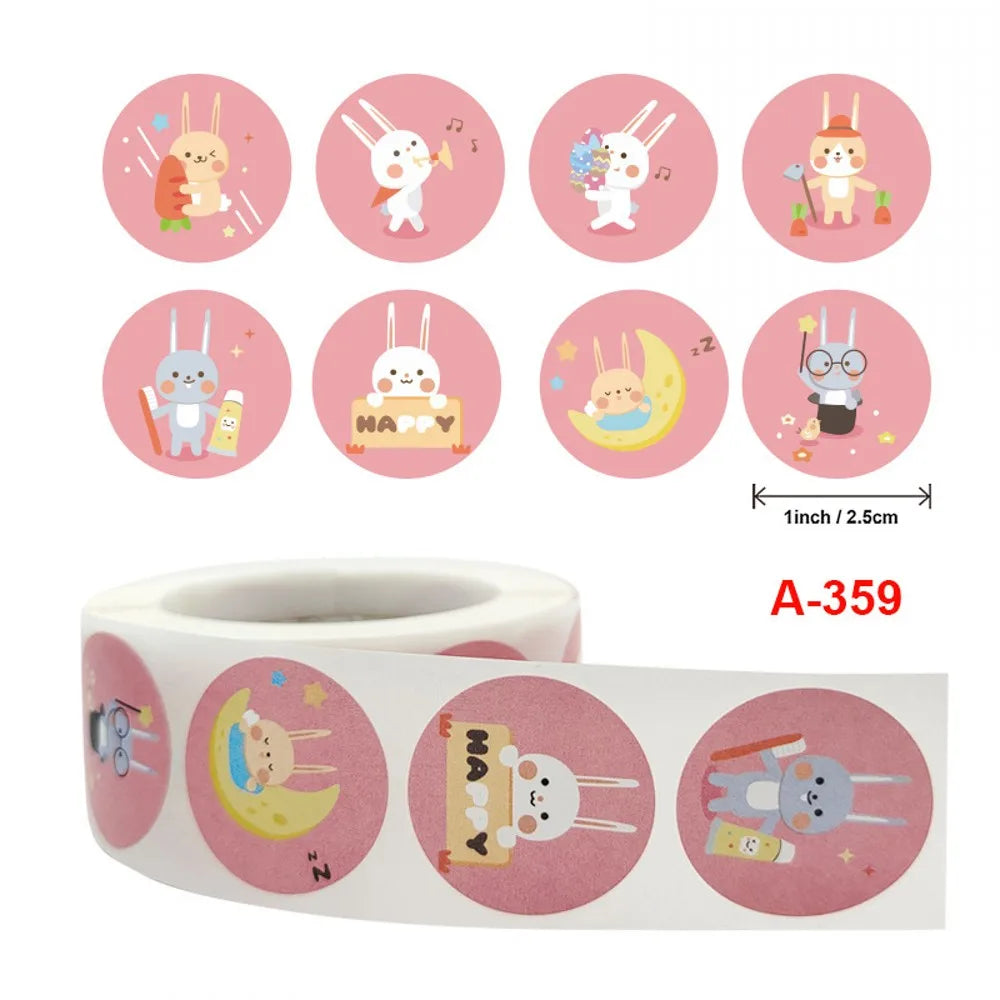 50-500pcs Cartoon Animal kids Sticker Cute Toy Game Sticker DIY Gift Sealing Label Student Decoration Stationery Notebook Supp (ONLINE ORDER ONLY)