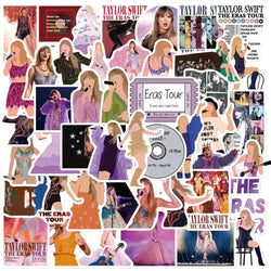 10/50PCS The Eras Tour Singer Stickers Pack DIY Skateboard Motorcycle Suitcase Stationery Decals Decor Phone Laptop Toys (ONLINE ORDER ONLY)