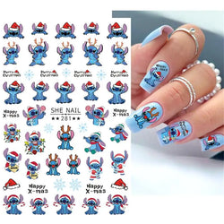 1PCS Disney Mickey Series Nail Stickers Cute 3D Minnie Nail Decorations Valentine's Day Christmas Self-Adhesive Nail Supplies *& (ONLINE ORDER ONLY)