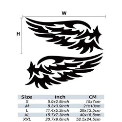 Feather wings Car Stickers Fashion Waterproof Vinyl Decal Car Styling Decoration Accessories Auto Sticker (ONLINE ORDER ONLY)