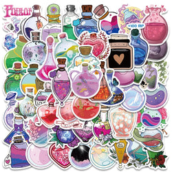 Boho Gothic Tarot Witch Crystal Stickers Pack (Online Order Only)