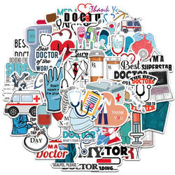 10/50/100Pcs/set Doctor Nurse TV Show Scrapbooking Stickers Decal for For Guitar Laptop Luggage Car Fridge Graffiti Sticker (ONLINE ORDER ONLY)