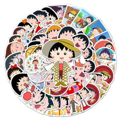 MINISO Cute Cartoon Waterproof Stickers 50Pcs Vinyl Decals (Online Order Only)