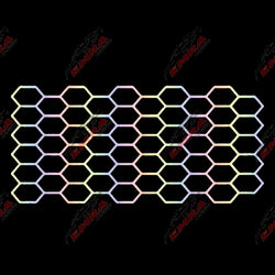 Honeycomb JDM Car Sticker External Accessories Sports Competition Style Decorative Die Cutting PVC Vinyl Decals Fits For Any Car (ONLINE ORDER ONLY)