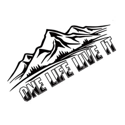 Car One Life Live It Mountain Sticker for Camper Van Motorhome RV Decoration Vinyl Decor Decal Accessories Car Sticker (ONLINE ORDER ONLY)