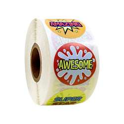 50-500pcs Reward Stickers Roll Kids Sticker Scrapbooking Star 25mm 3D Cartoon Multicolor Funny Toys For Children Stickers (Online Order Only)