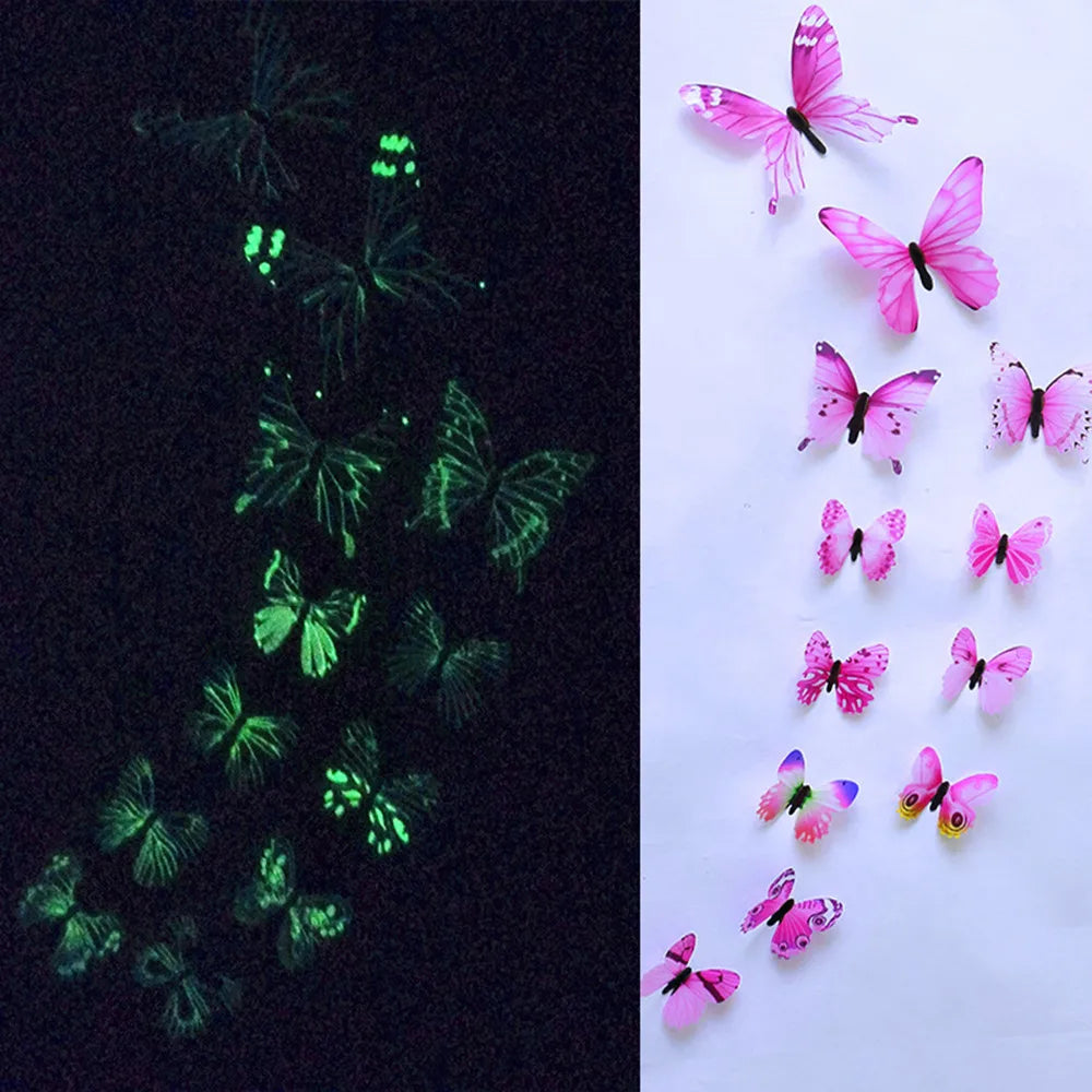 Design 12pcs Luminous Room Wall Stickers Magnetic Decal Art Home Decor Home Case Closed Stickers Led Light Room Photo Studio (ONLINE ORDER ONLY)
