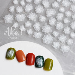 1pc Cute White Cloud Nail Stickers Ultra Thin Nail Art Stickers Self Adhesive Decals Star Moon/Flower/Clouds Kawaii Nail Decals (Online Order Only)