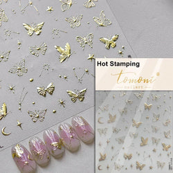 Dreamy Chic Butterfly Flower Bowknot Square Rhinestone Crystal 5D Self Adhesive Nail Art Stickers Fantasy Shiny Manicure Decals (ONLINE ORDER ONLY)