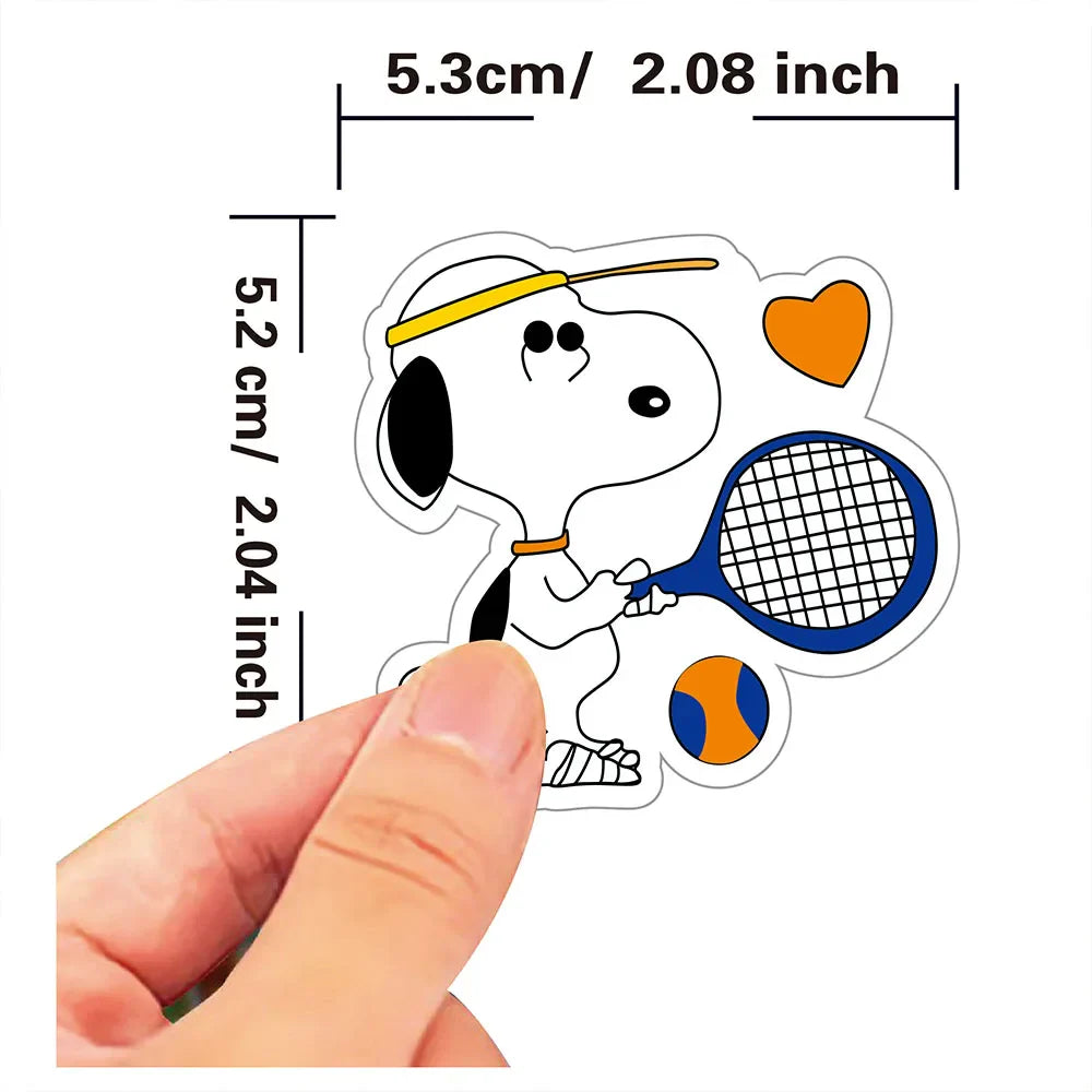 10/30/50PCS Cute Snoopy Stickers Comics Graffiti Sticker Cartoon Kids Toys Fridge Luggage Laptop Phone Guitar Skatboard Decals (ONLINE ORDER ONLY)