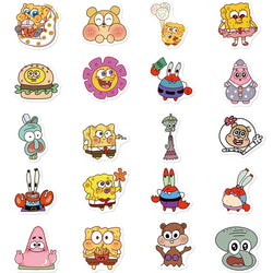 10/30/50/95PCS Spongebob Squarepants Stickers Kawaii Graffiti Decals Scrapbook Luggage Laptop Guitar Bike Cartoon Sticker Toys (ONLINE ORDER ONLY)