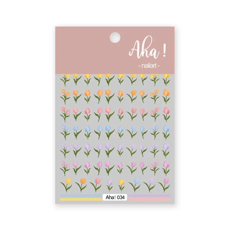 1pc Cute White Cloud Nail Stickers Ultra Thin Nail Art Stickers Self Adhesive Decals Star Moon/Flower/Clouds Kawaii Nail Decals (Online Order Only)