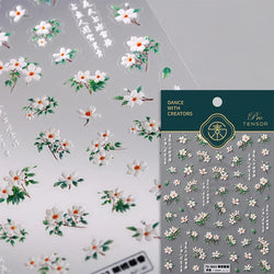 Red Azalea Rose Peony Crane Warbler Bird Fish Lily Chicken Rabbit Lobster Flower Retro Chinese Nail Art Sticker Decoration Decal (Online Order Only)